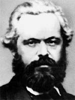 Karl Marx nel 1861 - Primo piano